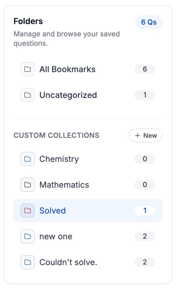 Multiple custom bookmark folders