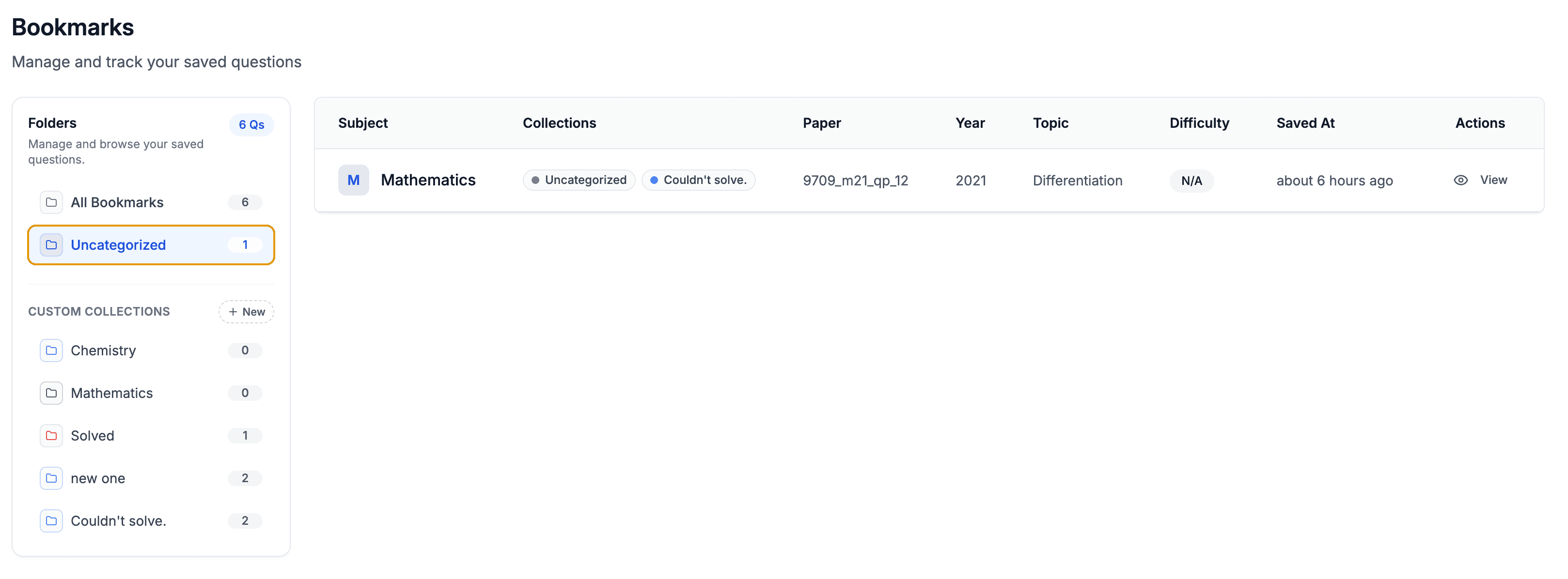 Uncategorized folder containing existing bookmarks from before the update