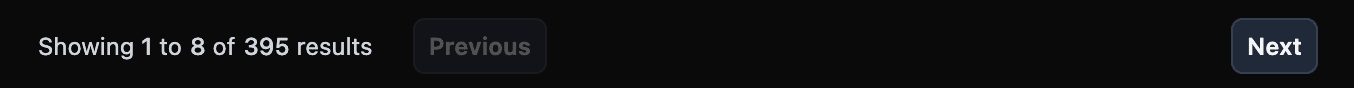 Pagination before the update