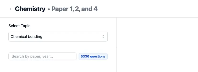 Added 5,000+ questions for CIE A Level Chemistry